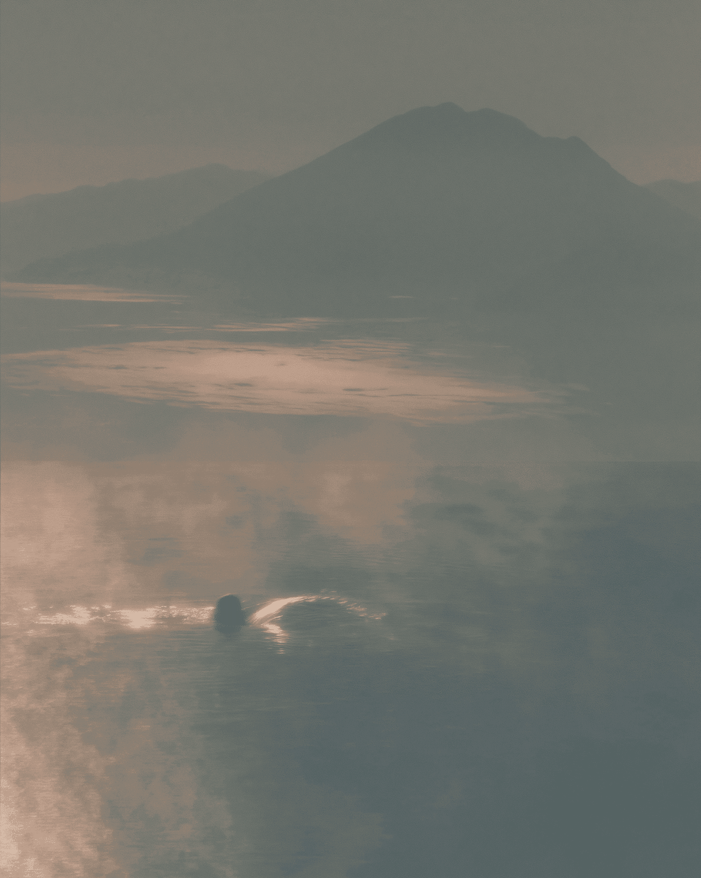 A swimmer in a sunlit infinity pool at dawn, evoking the comprehensive scope of the Complete GI Bundle