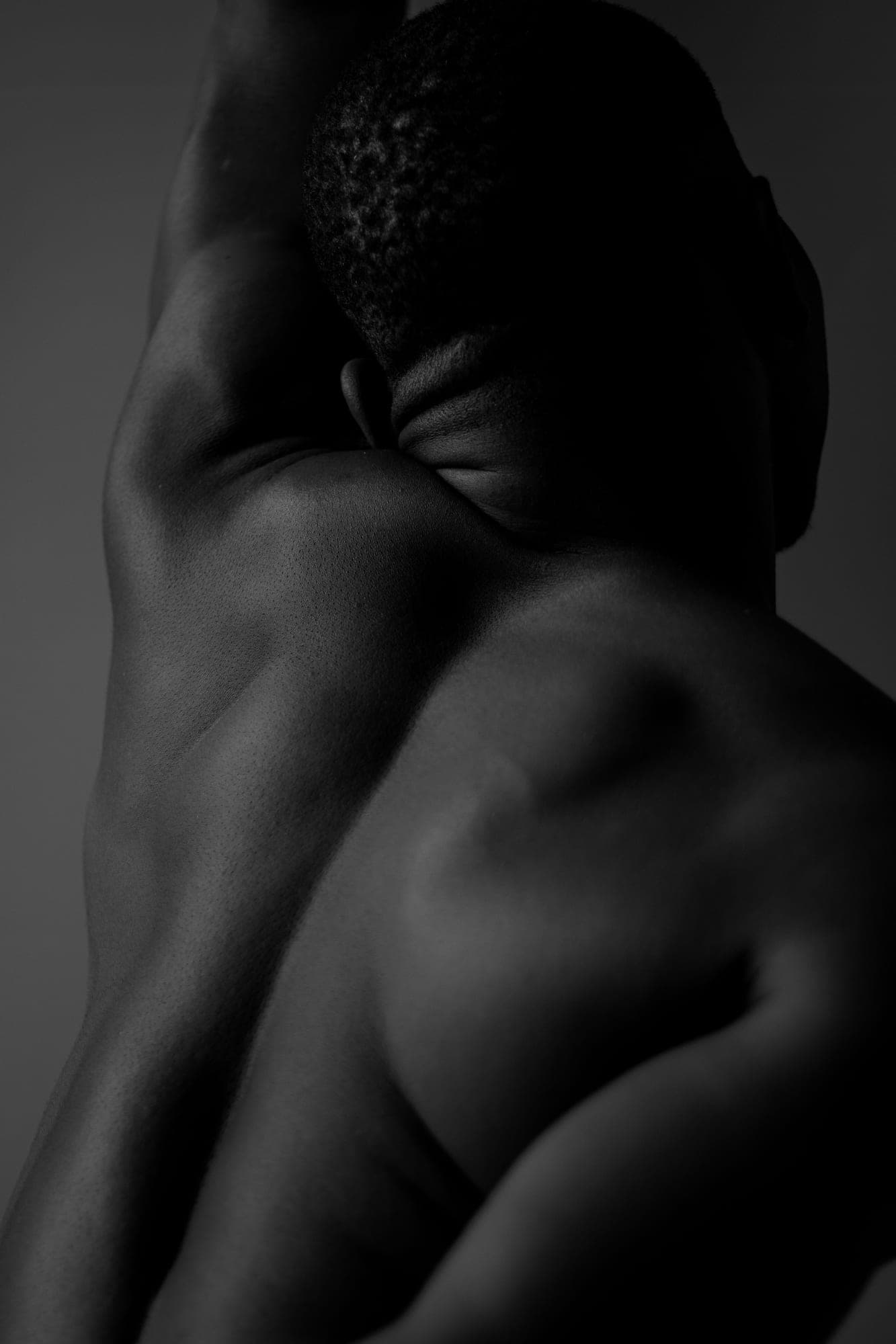 Medical weight optimisation - artistic black and white portrait