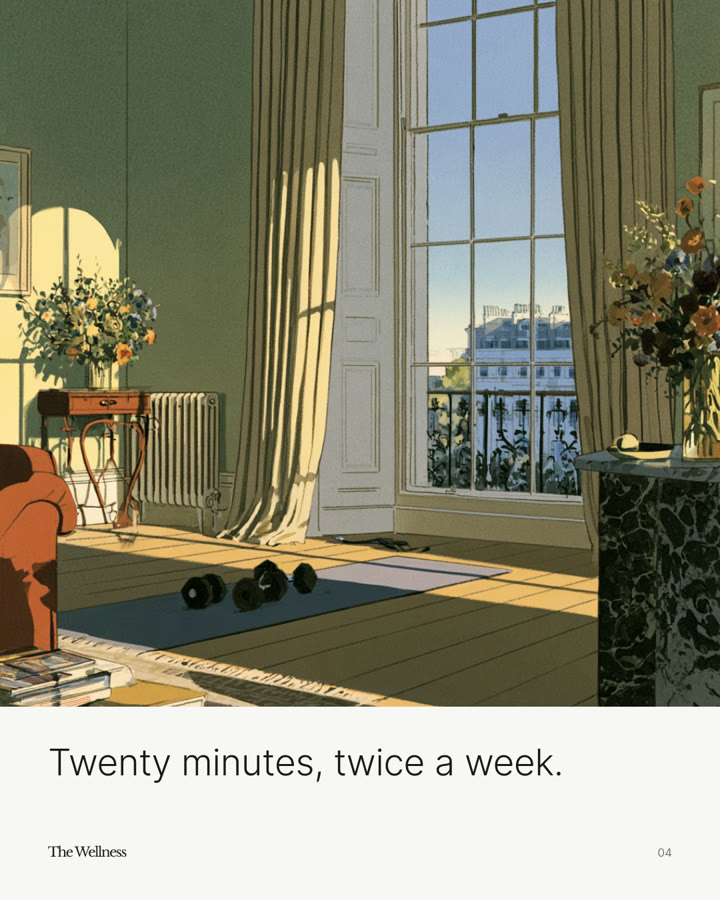 Page 4: Twenty minutes, twice a week
