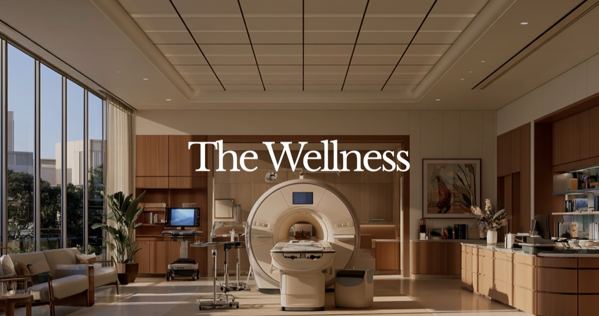 A calm, wood-lined MRI suite with daylight