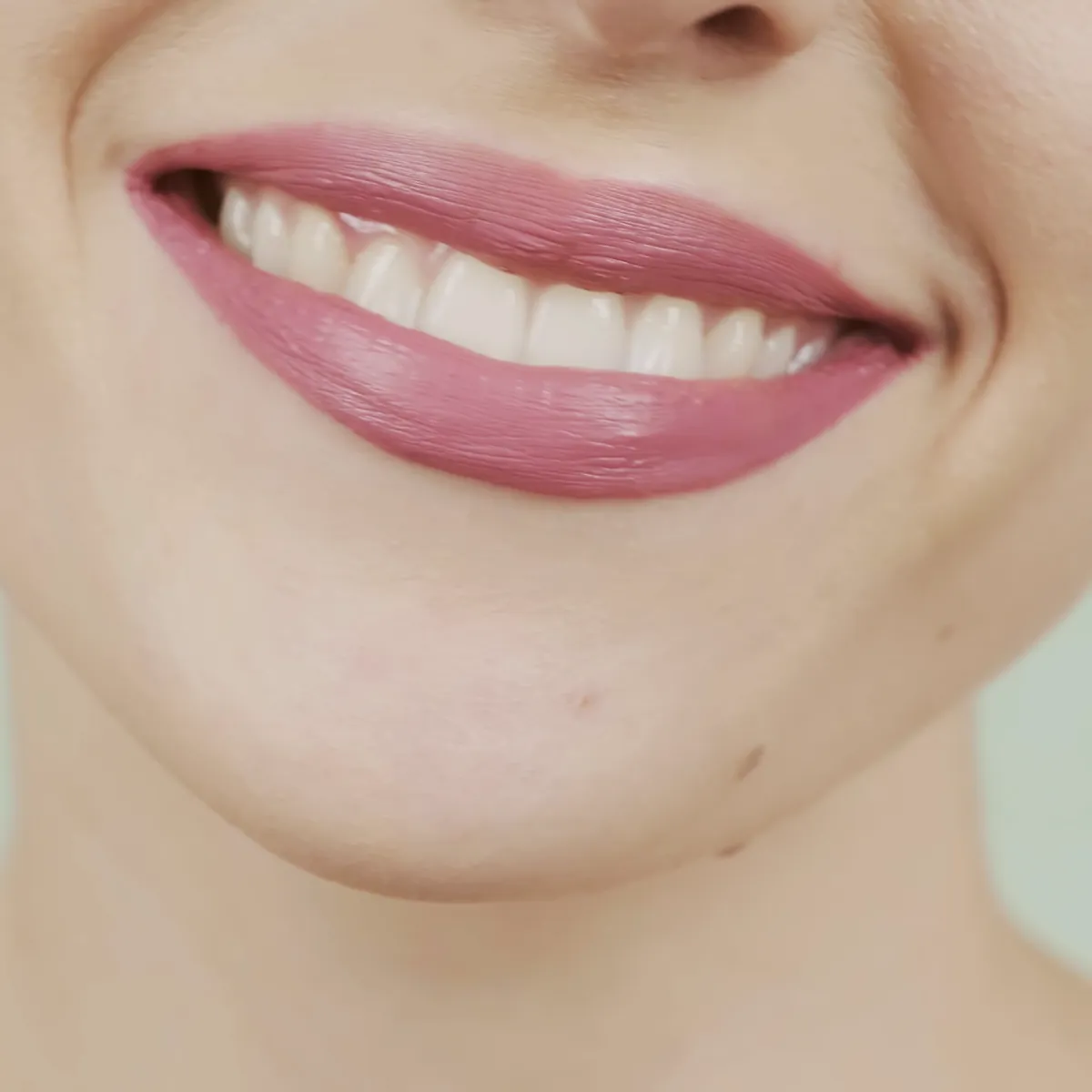 A natural, straight white smile.