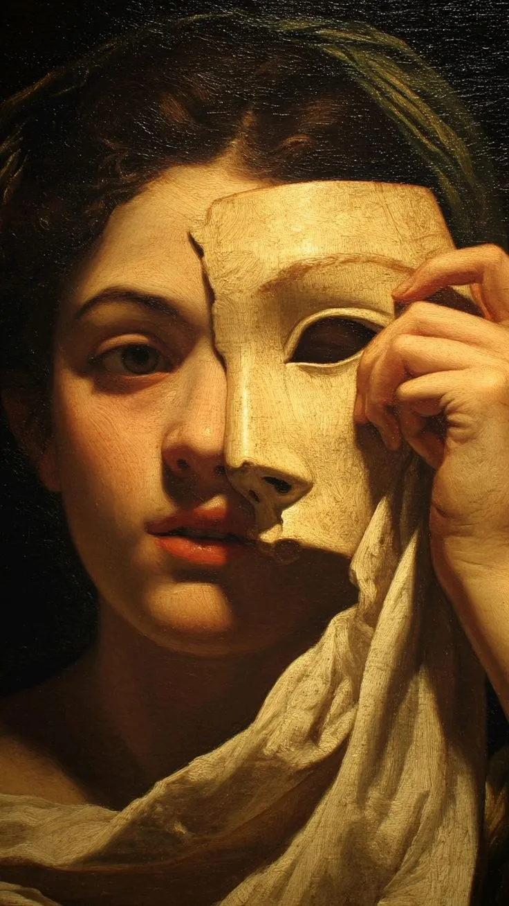 A classical portrait in warm gold light