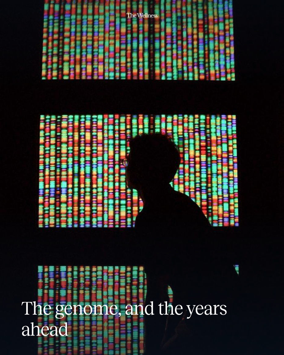 The cover of The genome, and the years ahead