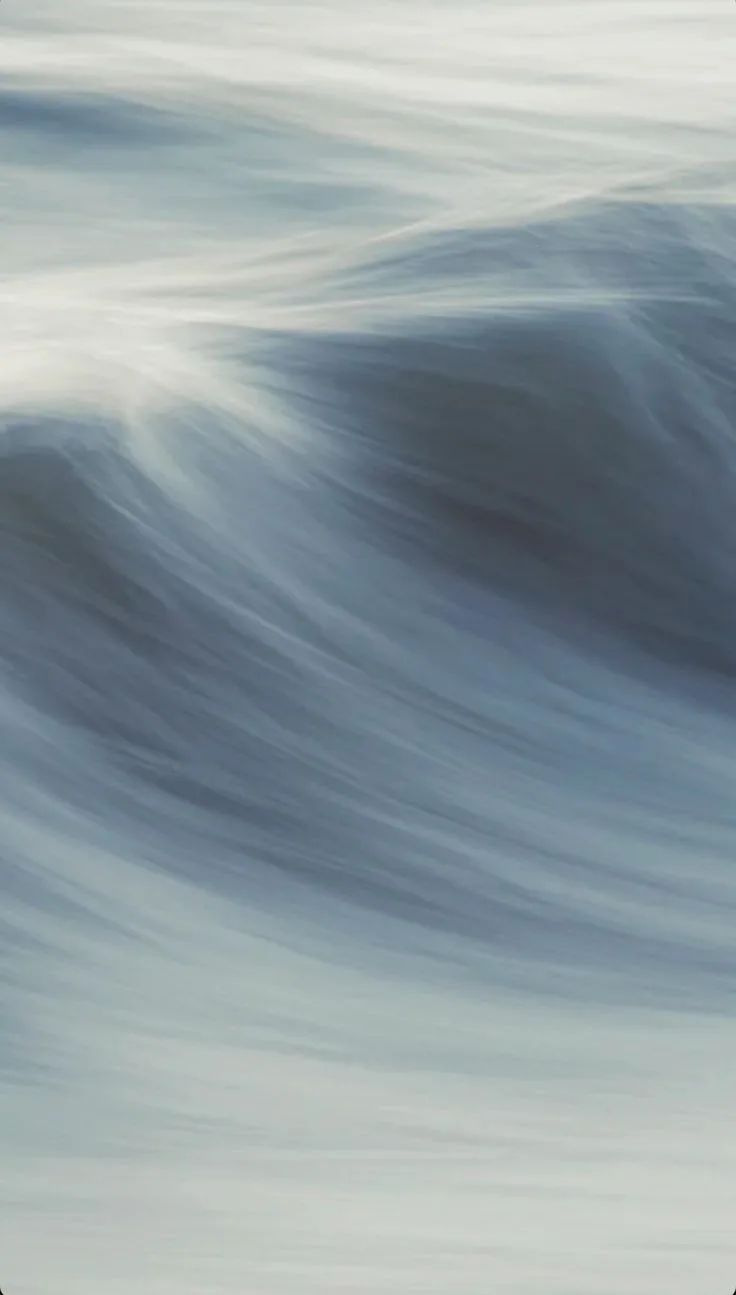 A slow wash of blue and grey, like water moving
