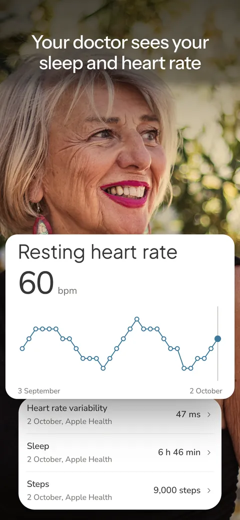 The wai Profile app. Your doctor sees your sleep and heart rate beside your bloods.
