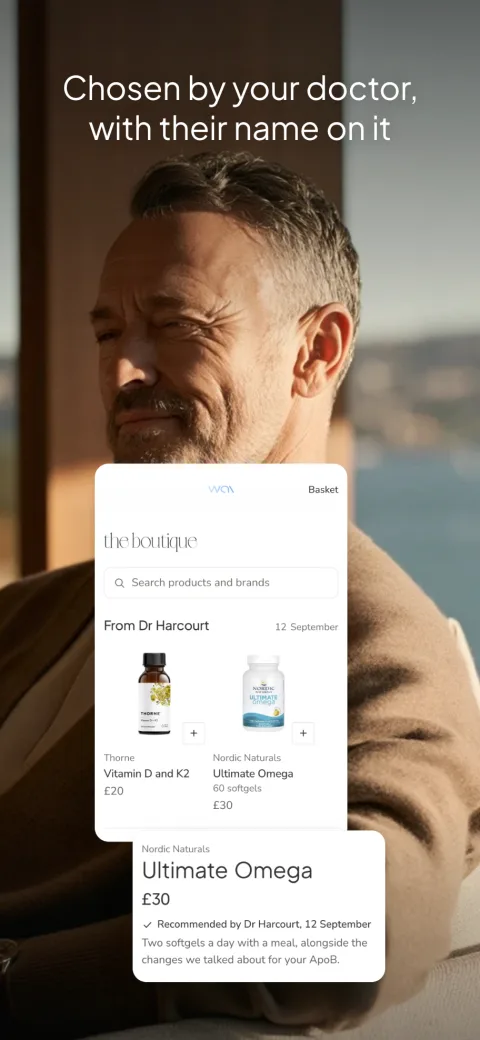 The wai Profile app. Recommended by your doctor, named and dated.